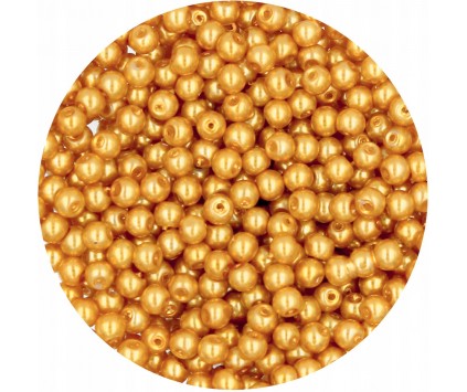 33 PERŁA PERŁY PEREŁKI SZKLANE 4mm 50szt