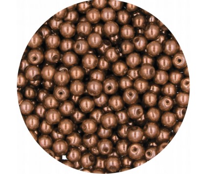 78 PERŁA PERŁY PEREŁKI SZKLANE 4mm 50szt