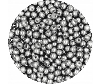 34 PERŁA PERŁY PEREŁKI SZKLANE 4mm 50szt