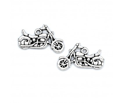 Zawieszka CHARMS Motor 14x24mm Metal 2szt