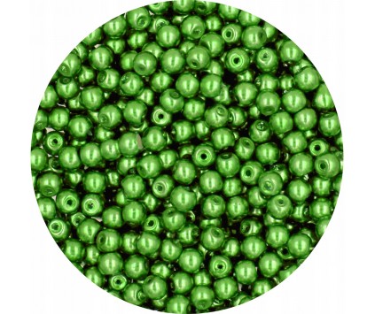 13 PERŁA PERŁY PEREŁKI SZKLANE 4mm 50szt