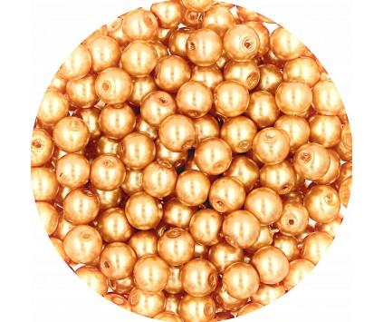 18 PERŁA PERŁY PEREŁKI SZKLANE 6mm 30szt