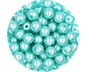 45 PERŁA PERŁY PEREŁKI SZKLANE 6mm 30szt
