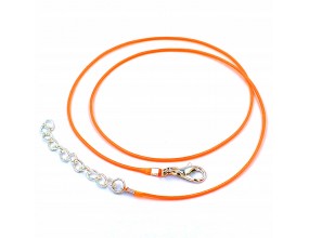 Baza Naszyjnika 48cm Zapięcie Pomarańcz neon 1mm