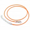 Baza Naszyjnika 48cm Zapięcie Pomarańcz neon 1mm