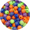 Koraliki ozdobne Mix kolorów 8mm 50szt Cyrkonki