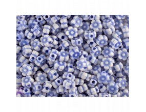 KORALIKI KWIATKI AKRYLOWE 6mm niebieskie 30 szt.
