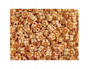 KORALIKI KWIATKI AKRYLOWE 6mm pomarańczowe 30 szt.