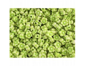 KORALIKI KWIATKI AKRYLOWE 6mm zielone 30 szt.
