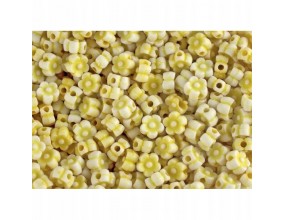 KORALIKI KWIATKI AKRYLOWE 6mm żółte 30 szt.