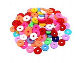 Koraliki KATSUKI krążki z MODELINY 8mm Mix 10g