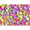 KORALIKI KWIATKI AKRYLOWE 6MM MIX 60 SZTUK
