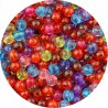 Koraliki kuleczki akrylowe 6mm mix kolorów 30sztuk