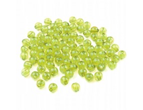 Koraliki kuleczki akrylowe 6mm zielone j. 60szt