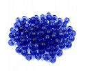 Koraliki kuleczki akrylowe 6mm granatowe 60szt