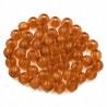 Koraliki kuleczki akrylowe 6mm brązowe jasne 60szt