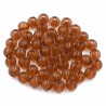 Koraliki kuleczki akrylowe 6mm brązowe 60szt