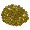 Koraliki kuleczki akrylowe 6mm oliwkowe c. 60szt