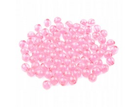 Koraliki kuleczki akrylowe 6mm blady róż 60szt