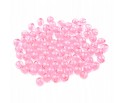 Koraliki kuleczki akrylowe 6mm blady róż 60szt