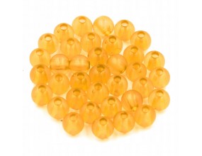 Koraliki kuleczki akrylowe 6mm pomarańczowe j 60sz
