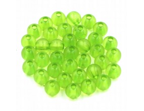 Koraliki kuleczki akrylowe 6mm zielone jasne 60szt