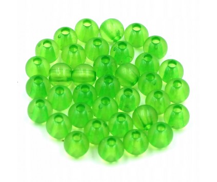 Koraliki kuleczki akrylowe 6mm zielone 60szt