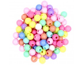 MIX KULE koraliki kulka KULKI 8mm PASTELOW 100szt