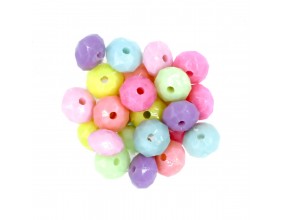 Koraliki Oponki Szlifowane Dyski 8mm 20szt mix