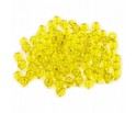 Koraliki kuleczki akrylowe 6mm żółte 60szt