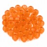 Koraliki kuleczki akrylowe 6mm pomarańczowe 60szt