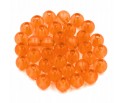 Koraliki kuleczki akrylowe 6mm pomarańczowe 60szt