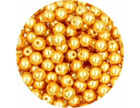 56 PERŁA PERŁY PEREŁKI SZKLANE 6mm 30szt