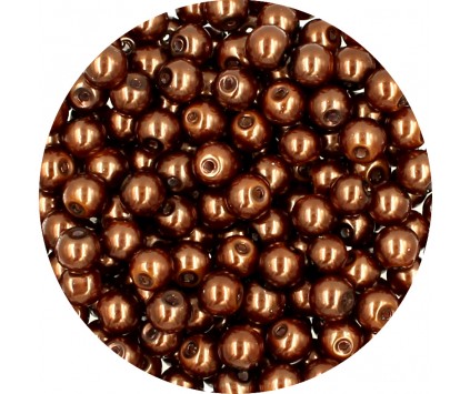 30 PERŁA PERŁY PEREŁKI SZKLANE 6mm 30szt