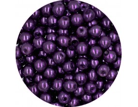 76 PERŁA PERŁY PEREŁKI SZKLANE 6mm 30szt