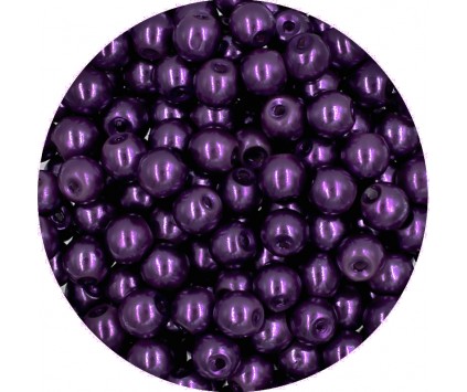 76 PERŁA PERŁY PEREŁKI SZKLANE 6mm 30szt