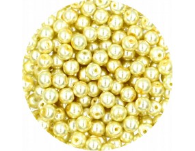 21 PERŁA PERŁY PEREŁKI SZKLANE 6mm 30szt