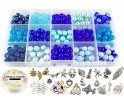 ZESTAW DO BRANSOLETEK KORALIKI SZKLANE 8mm prezent