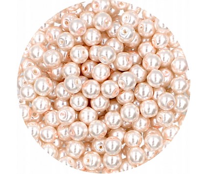 41 PERŁA PERŁY PEREŁKI SZKLANE 6mm 30szt