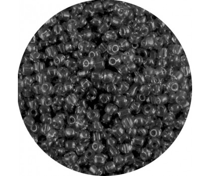 Koraliki drobne seeds 4mm transparentne czarne
