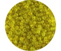 Koraliki drobne seeds 4mm transparentne żółte