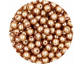 11 PERŁA PERŁY PEREŁKI SZKLANE 6mm 30szt