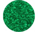 Koraliki drobne seeds 4mm transparentne zielone
