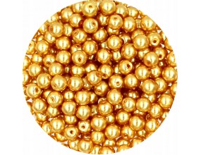 31 PERŁA PERŁY PEREŁKI SZKLANE 6mm 30szt