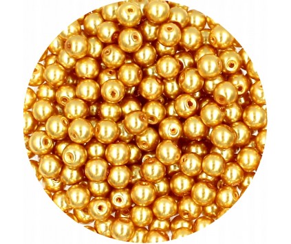 31 PERŁA PERŁY PEREŁKI SZKLANE 6mm 30szt