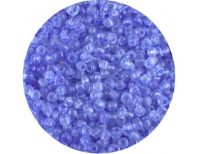 Koraliki drobne seeds 4mm transparentne niebieskie