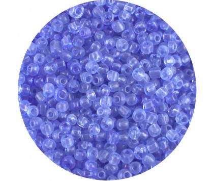Koraliki drobne seeds 4mm transparentne niebieskie