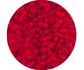 Koraliki drobne seeds 4mm transparentne czerwone