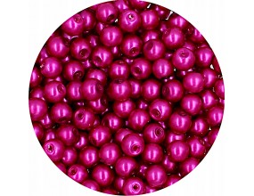 17 PERŁA PERŁY PEREŁKI SZKLANE 6mm 30szt