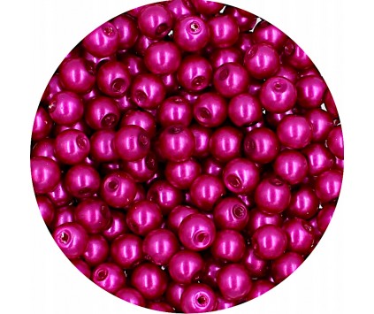 17 PERŁA PERŁY PEREŁKI SZKLANE 6mm 30szt